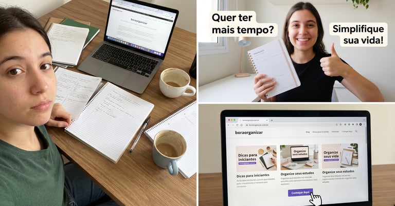 imagem ilustra um aluno do blog bora organizar mostrando o conteúdo ensinado.