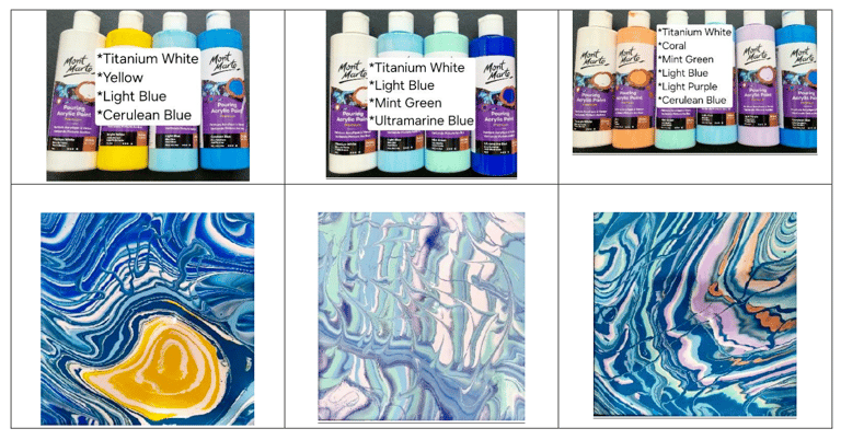acrylic pouring colour combinations