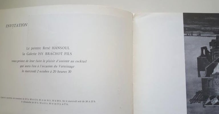 Flyer 2 expo rené hansoul 1963