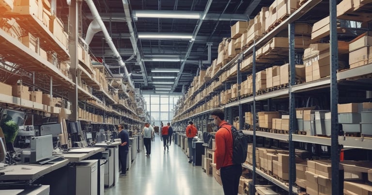 A professional consultant discussing automation solutions with a client.