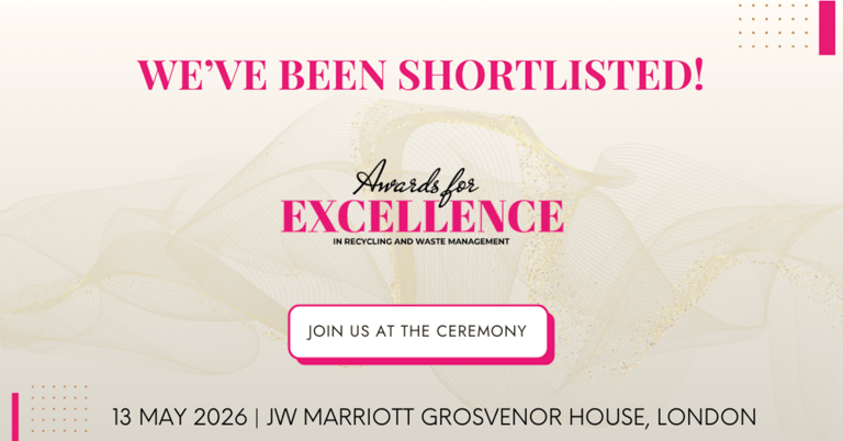 "we've been shortlisted" graphic for the 2026 Awards for Excellence 
