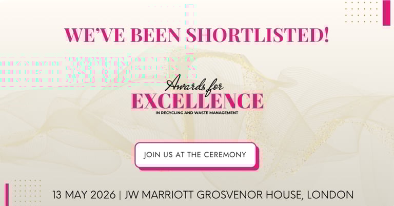 "we've been shortlisted" graphic for the 2026 Awards for Excellence 