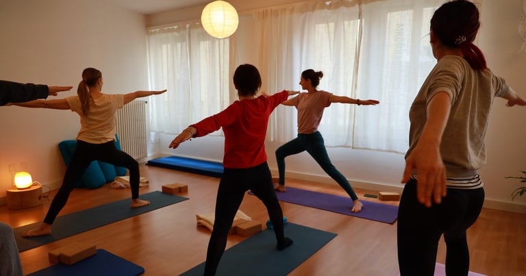 Lezione di yoga al Centro Armonia di Bellinzona