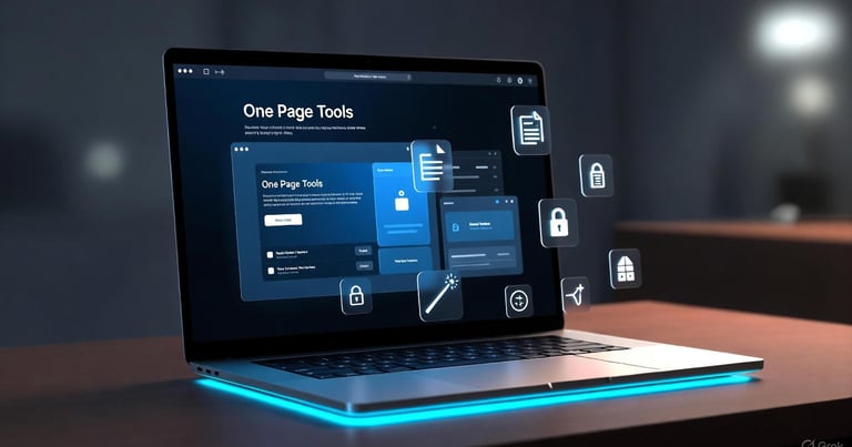 One Page Tools – A privacy-first suite that processes files Client-Side. www.freeallinonetoolhub.com