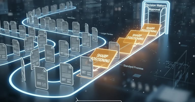 Why Pitch Decks with Sharp Positioning Skip the Initial Queue