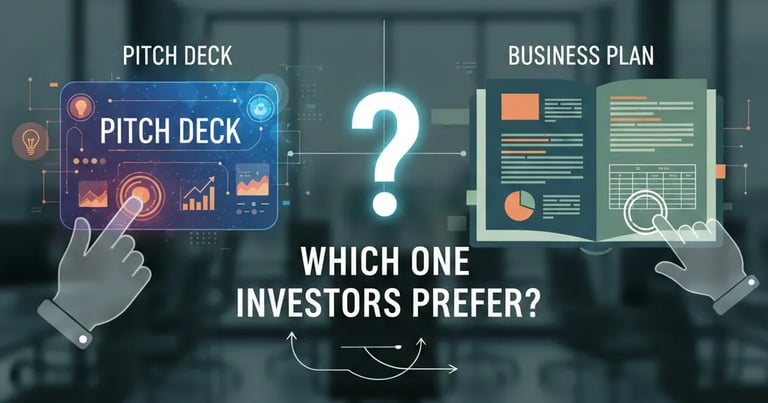 Pitch Deck vs Business Plan: Which One Investors Prefer