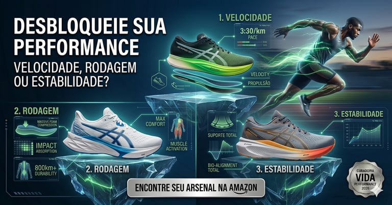 Diferenças entre tênis de velocidade, rodagem e estabilidade. Vida Performance.