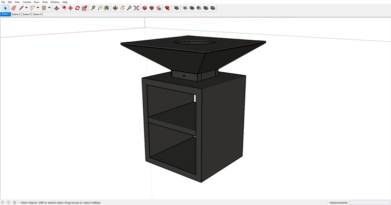 Plan 3D braséro