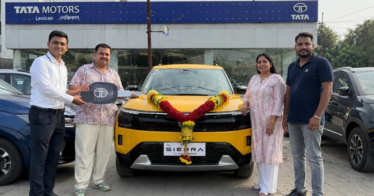 Tata Sierra Diesel price in Siliguri – Customer delivery of the all-new Tata Sierra at LexicanMotors
