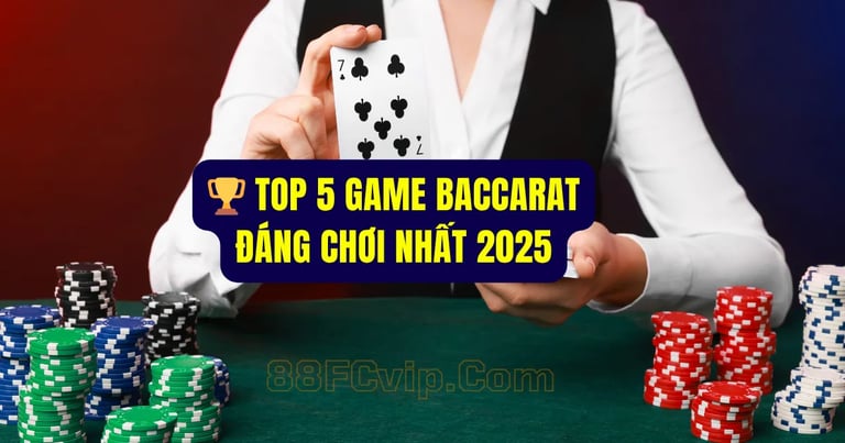 Top 5 game baccarat được yêu thích tại nhà cái 88FC