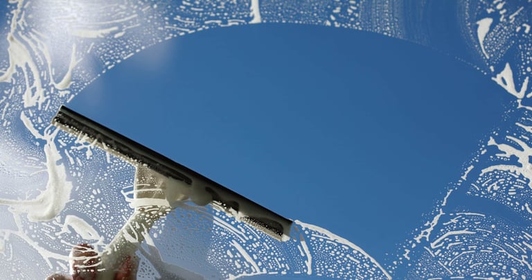 Professional window cleaning in San Antonio, Texas, ensuring spotless and clear views