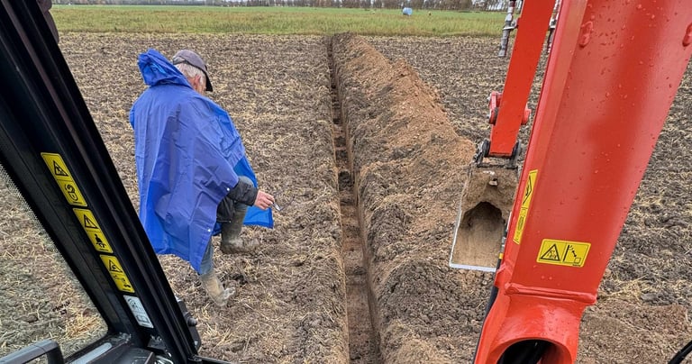 drenazo kasimas, drenazo irengimas, drenazas, transeja