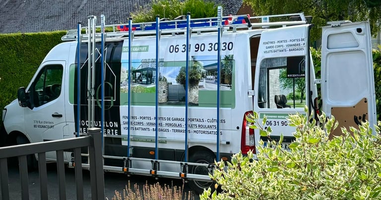 camionnette de bocquillon menuiserie
