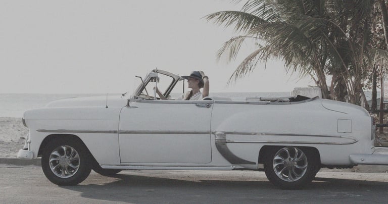 Carro clásico en Cuba