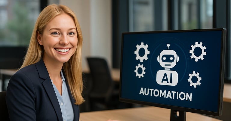 Blonde girl ai automation