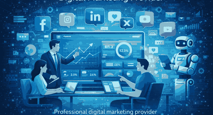 AI-powered digital marketing provider delivering data-driven social media