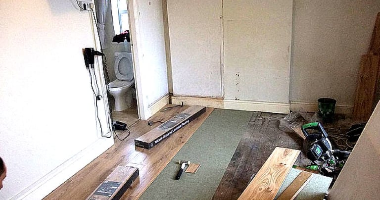 Floor installation process
