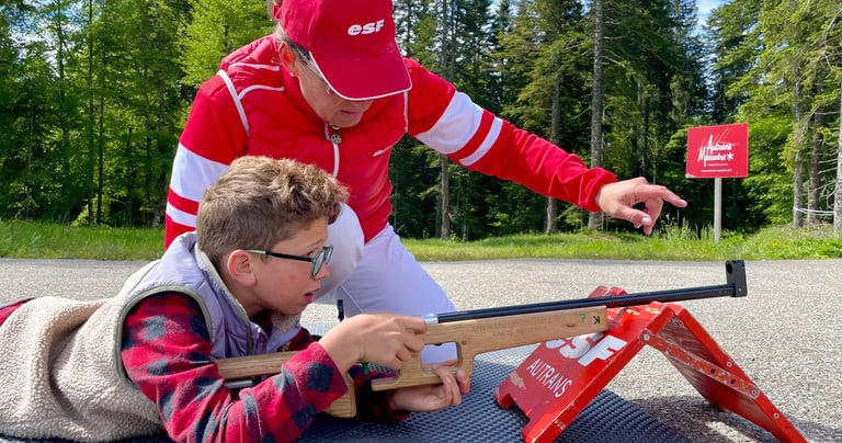 Stage d'initiation au biathlon laser pour les enfants
