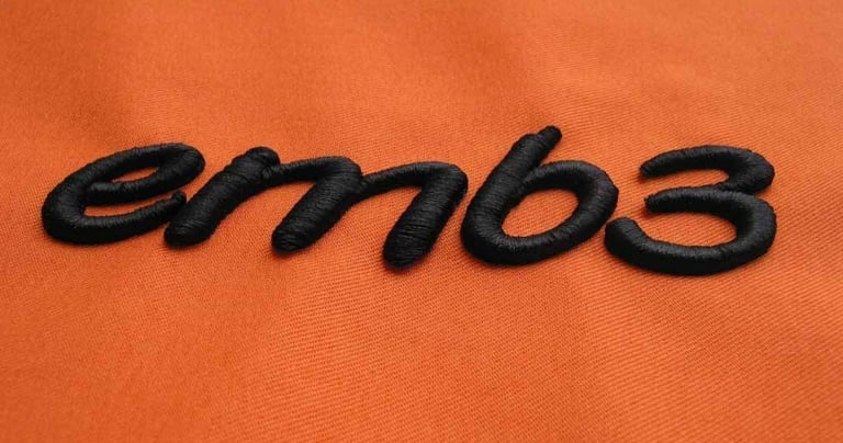 custom 3d embroidery, embroidery, 3d view