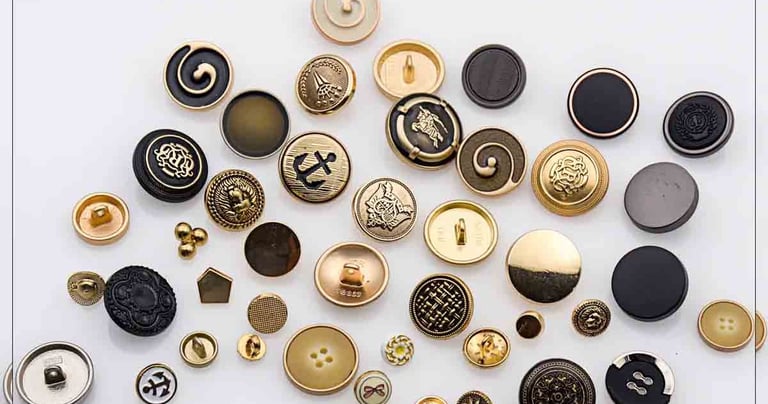 buttons, clothing buttons, denim buttons
