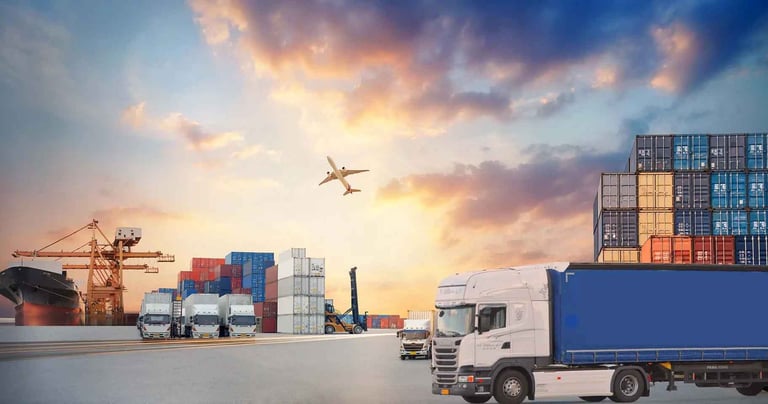 doorstep delivery, air cargo, sea freight