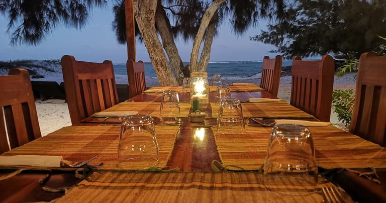 Ocean LOdge kitesurf wingfoil windsurf Madagascar Baie de Sakalava Restaurant