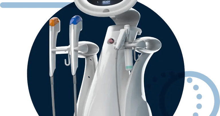 a medical device with a medical device on it