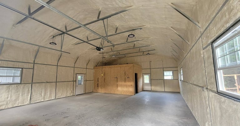 Spray foam insulation