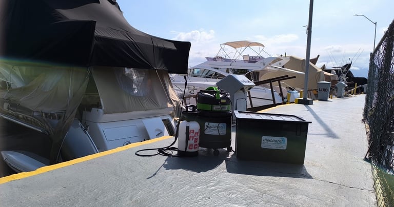 higienização de embarcações de luxo, iates e lanchas iate clube caioba