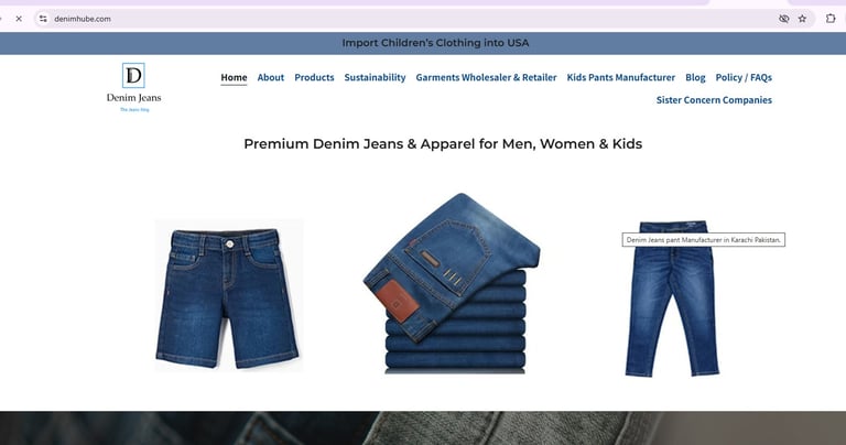 pants manufacturer & exporter