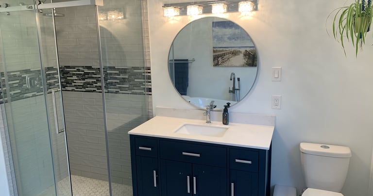 Image of a remodelled bathroom from previous client