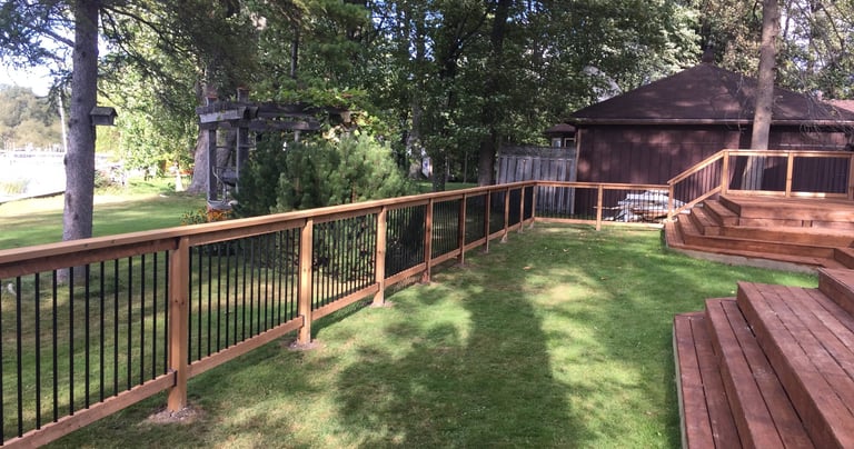 Image of fence built from previous customer