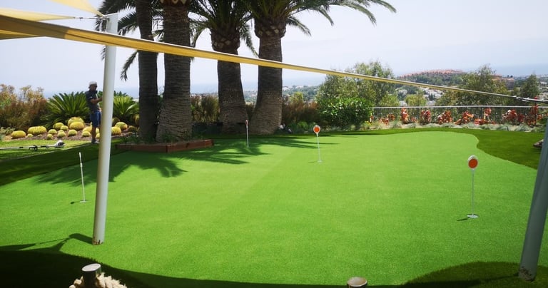 Luxury artificial grass landscaping Marbella