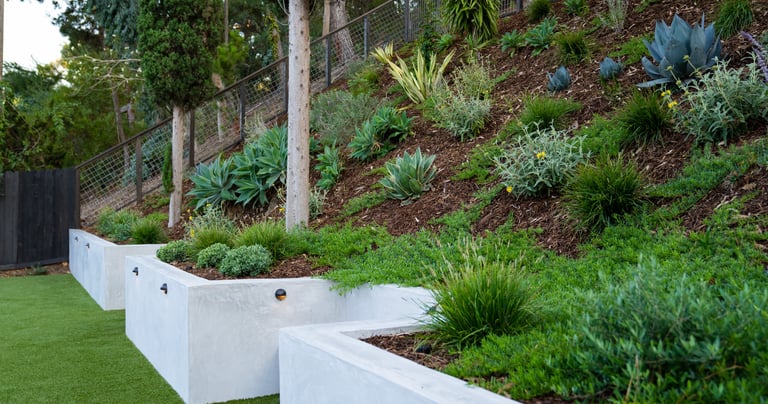 Design slopes and all outdoor functional areas landscaping Marbella