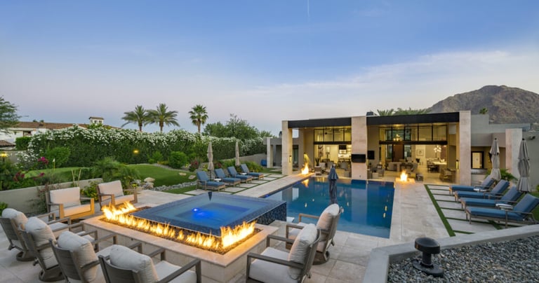 Pool environment design landscaping Marbella