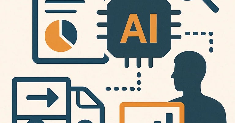 a man with a laptop and a laptop with a magnifying image of a