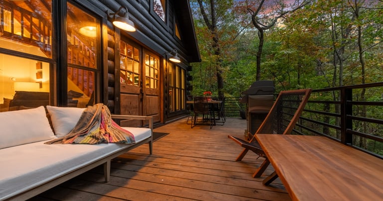front porch and entrance