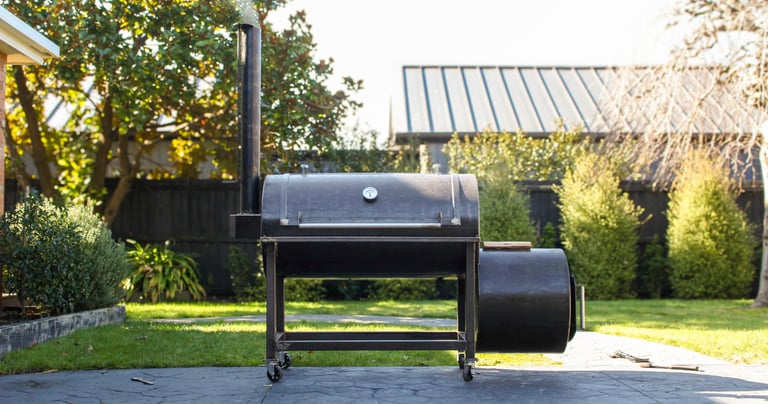 High quality photo of a nz made offset smoker