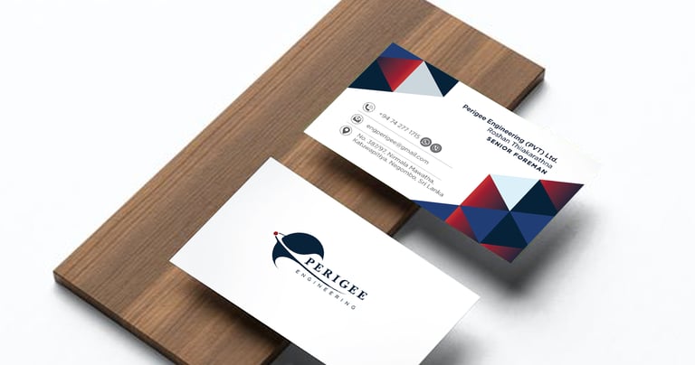 a business card 