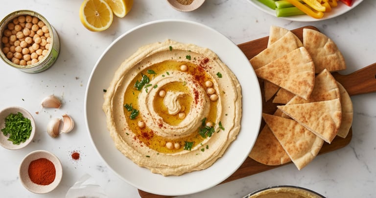 Easy Homemade Hummus Recipe | Creamy, Smooth, and Authentic