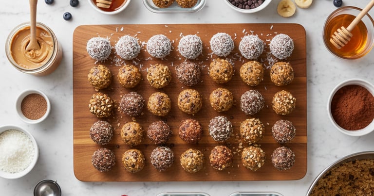 No-Bake Energy Balls Recipe | Healthy Protein Snacks