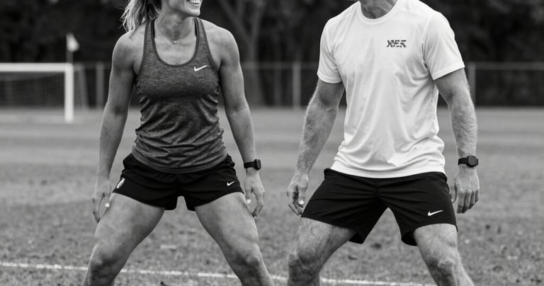 Athlete injecting peptide before workout session outdoors.
