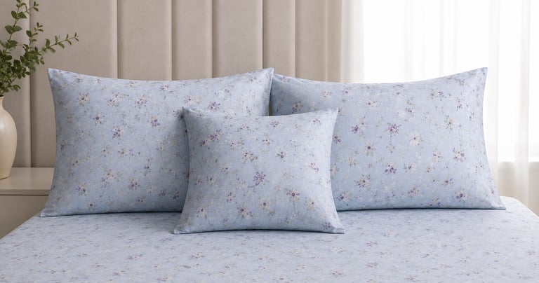 Export-quality cushions and pillows available in multiple fabrics, sizes, colors, and custom designs