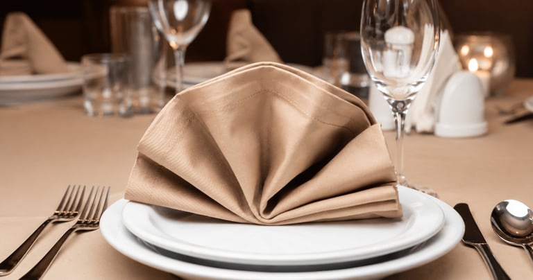 Luxury table napkins crafted for international hospitality brands, wholesalers, and home textile dis