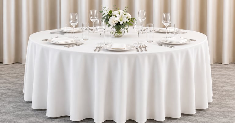 Luxury table linens available in multiple fabrics, sizes, colors, and patterns for worldwide wholesa