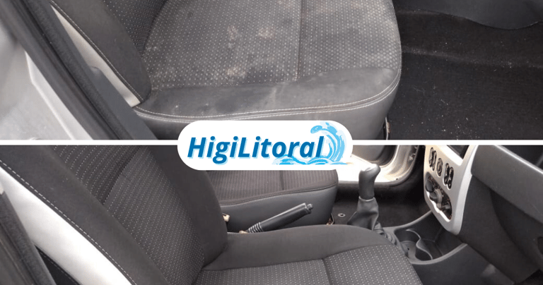 Limpeza de banco de carro itapoa