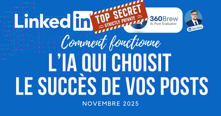 newsletter sur comment fonctionne l'IA qui choisit le succès des posts LinkedIn