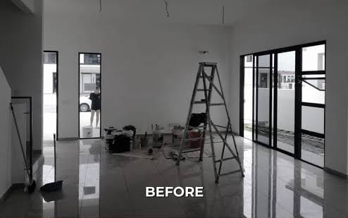 Old Living Room to Modern Interior Transformation Before and After Palghar by trustedfix