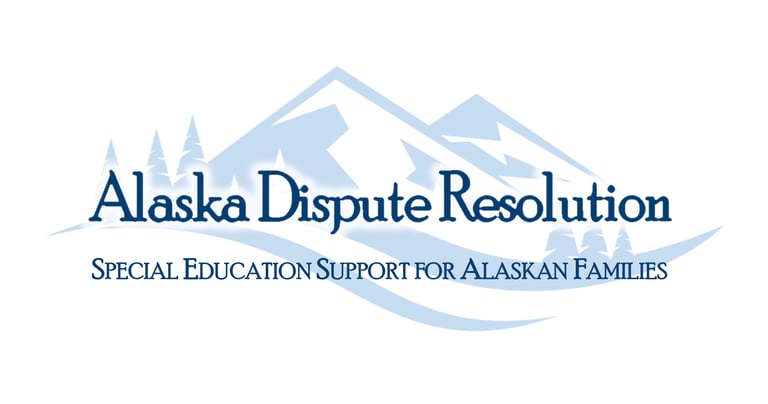 Mountains with "Alaska Dispute Resolution" text over the picture.