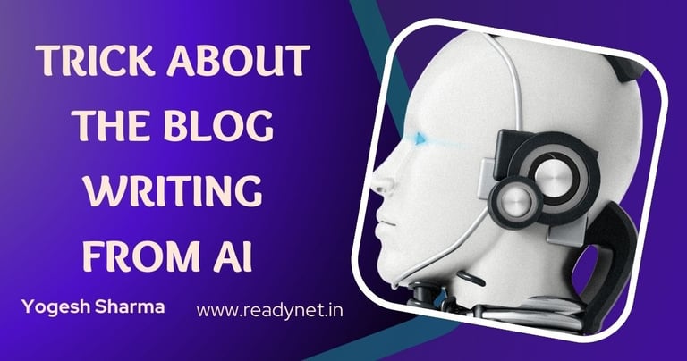 The trick for blog writing using AI First, you need to understand the logic behind why this happens, and then you will easily